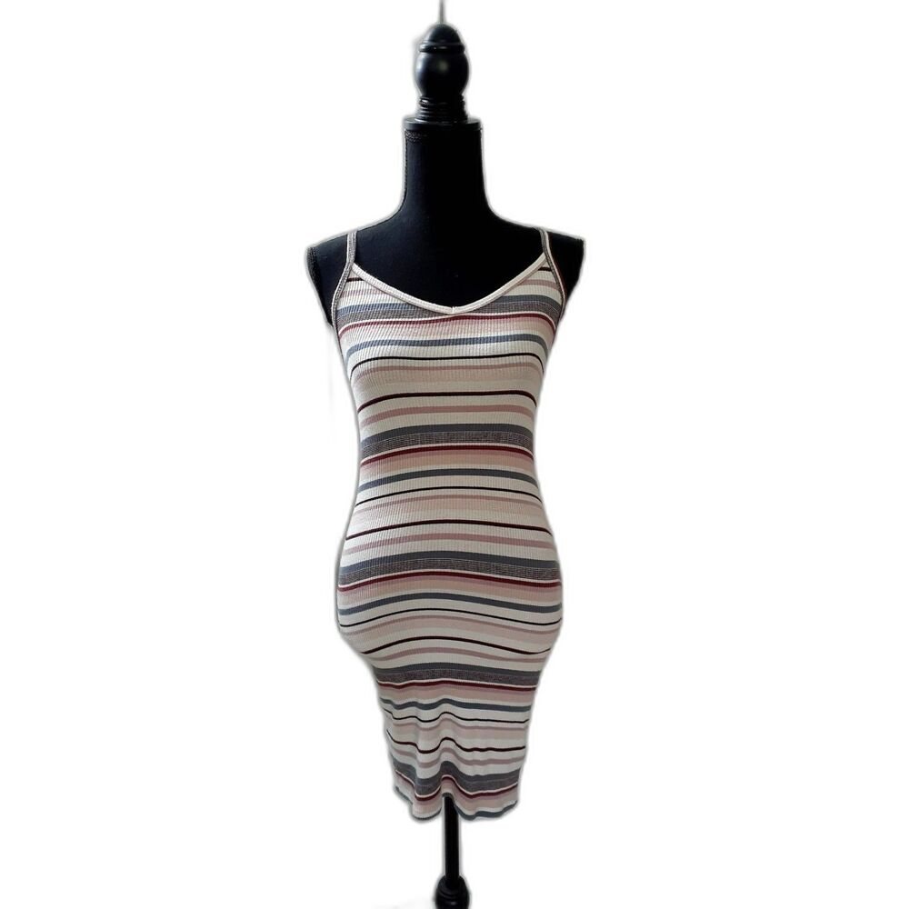 Aeropostale Mini Dress  Striped Ribbed Knit Sleeveless - Size XS #102